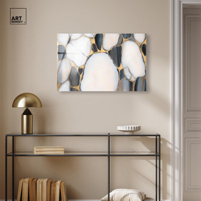 «Metamorphic Medley II», art mural boho acrylique par Art Remedy, prêt à être accroché