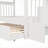 Twin-Over-Twin Bunk Bed with Trundle, Pinewood + MDF Frame, Staircase Storage, No Box Spring Needed, White for Bedroom/Dorm/Adults-1785169509