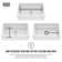Silicone Grid VIGO Matte Stone 32" L x 15" W Bottom Sink Grid for 36 in. Single Bowl Kitchen Sink