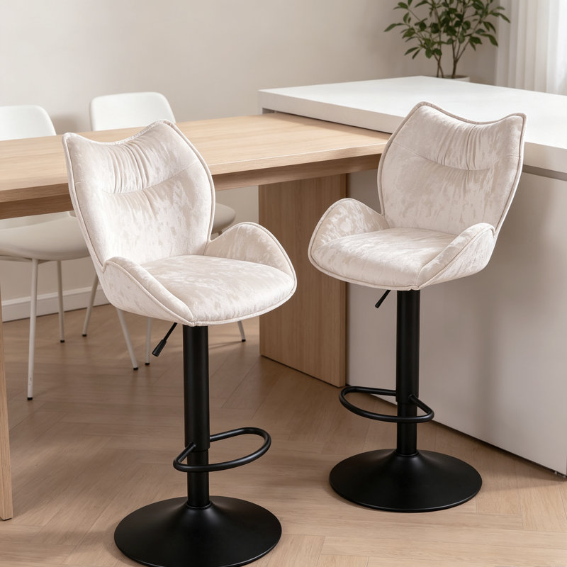 Swivel Upholstered Counter Stool