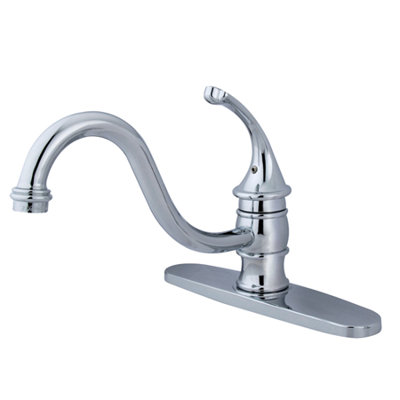 Kingston Brass Georgian Single-Handle Deck Mount Kitchen Faucet