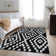 Premium Machine Washable Prisco Black Rug
