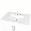 Meuble-lavabo simple 30 po avec comptoir en céramique Harshiv