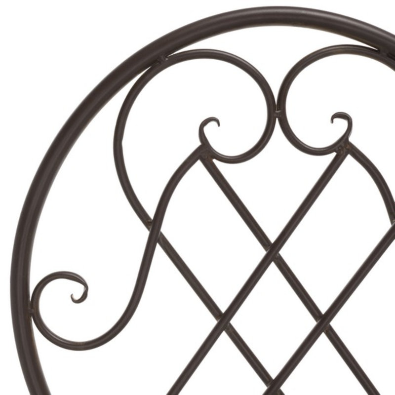 Craciuna Round 2 - Person 27.5" Long Bistro Set, Rustic Brown