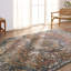 Tapis bleu foncé / brun / crème Forand-515455682