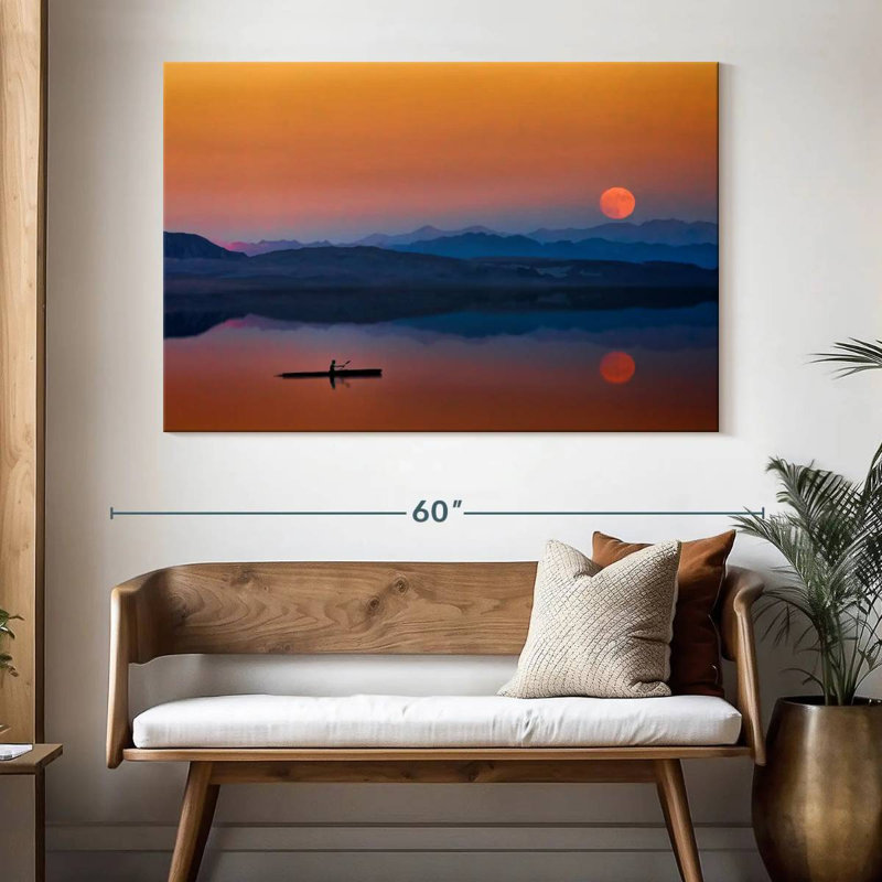 Gillard Sunset Rowboat, 34" H x 51" W
