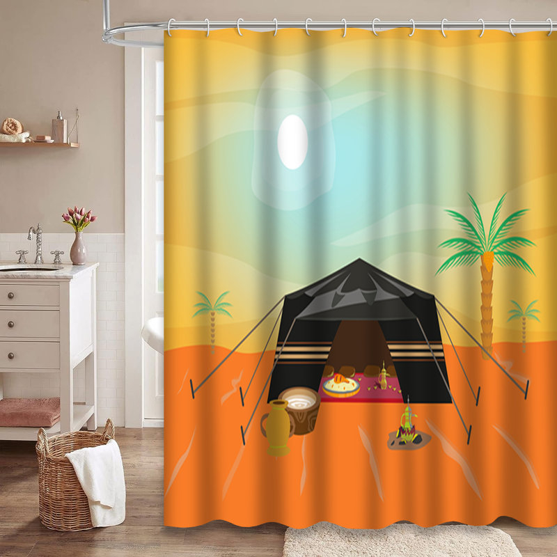 Rideau de douche Tent Desert Camp, L 72 po x l 84 po