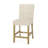 Contemporary Fabric Button Tufted Counter Stools, Set Of 2, For Stylish And Comfortable Seating-2070280082