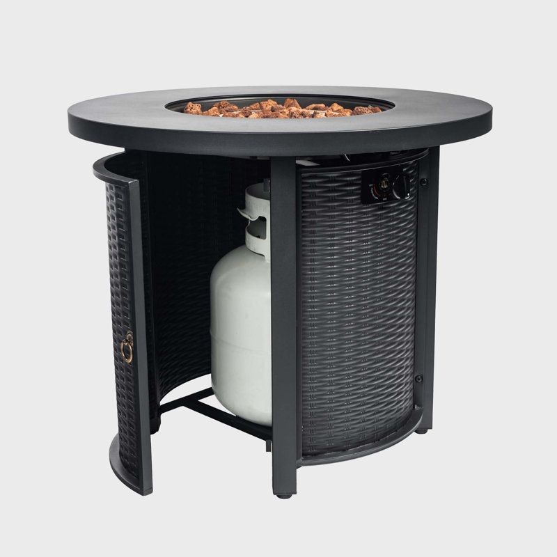 Round Propane / Liquefied Petroleum Gas Smokeless Fire Pit Table