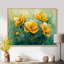 Art mural mural vert pivoines jaunes douces I - pivoines-383419941-410039699-383419955