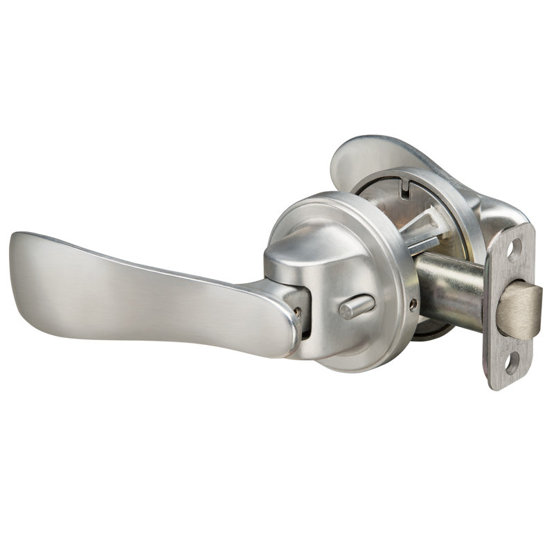 Yale Navis Lever Push Pull Privacy Lock, Satin Nickel