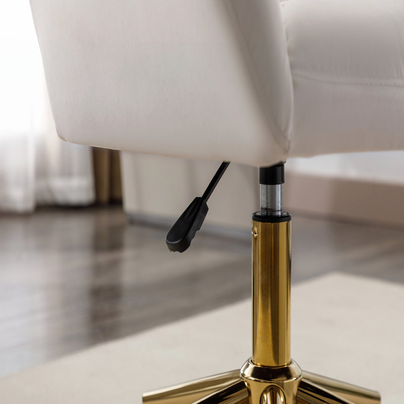 Accent Chairs, Ivory Velvet