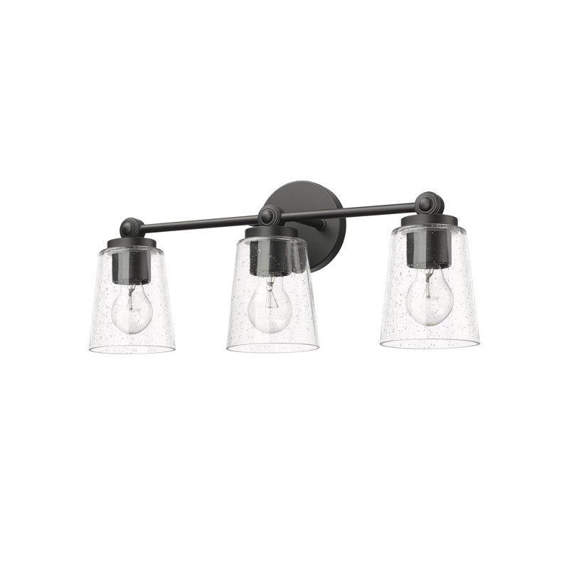 Baysview 3 - Light Dimmable Bathroom Vanity Light, Matte Black