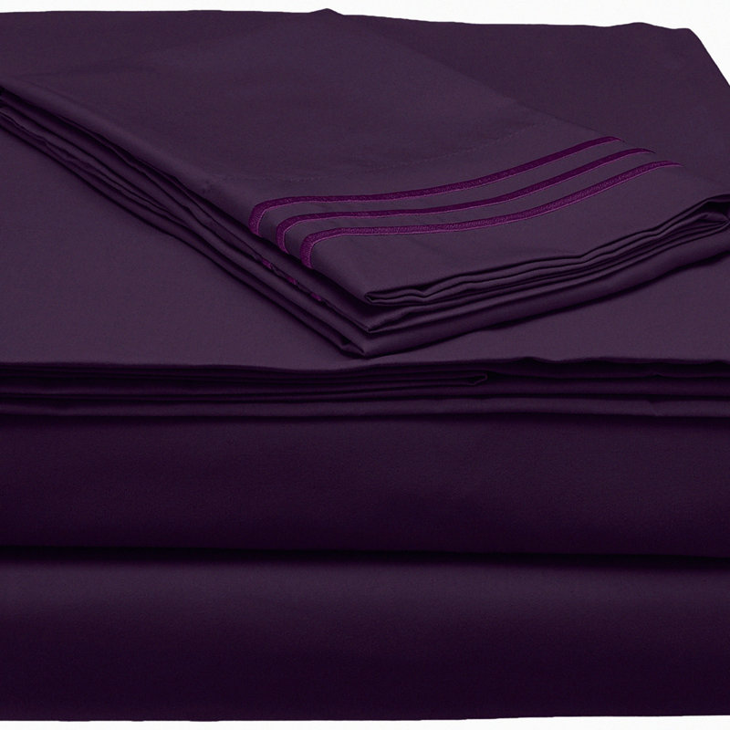 Luxury Softness 4-Piece Bed Sheet Set - Wrinkle & Fade Resistant - Deep Pocket - Dream Sheets - Hotel Quality - Premier Comfort - 16inch