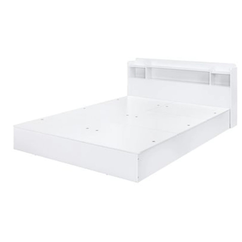 Grand lit plateforme avec rangement