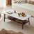 Walnut+ white sintered stone tabletop selected