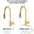 Brushed Gold Stainless Steel Pull Down Kitchen Faucet With Soap Dispenser - Scratch, Rust, And Spot Construction 360 Rotatable Spout Energetic Spray Capacity 1.8Gpm Flow Volume Easy To Clean-1433302942