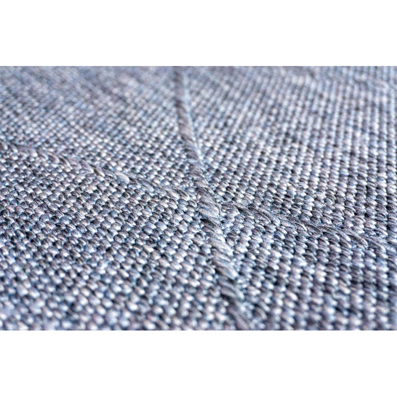 Tapis kilim Mila anthracite lavable à la machine antidérapant, Rectangle 2 pi 8 po x 3 pi 4 po