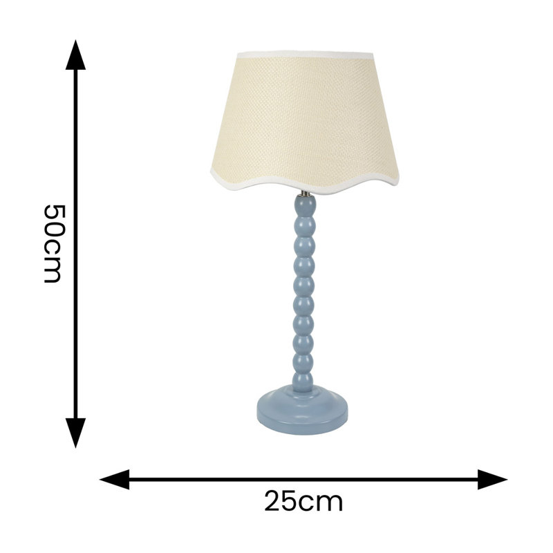 Corlyn Table Lamp, Blue, No