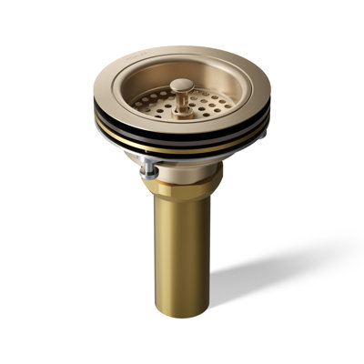 Duostrainer Sink drain and strainer with tailpiece