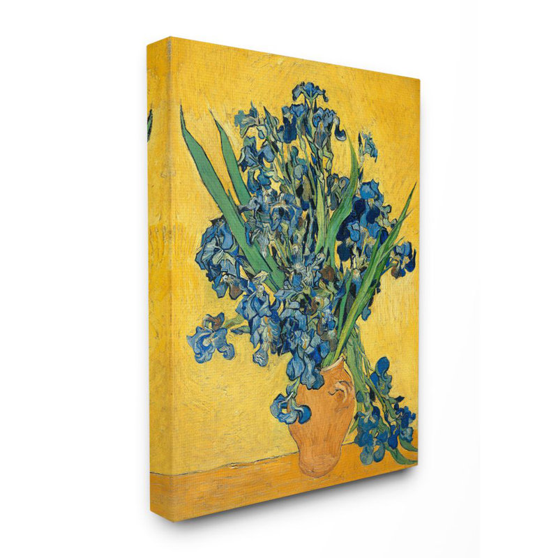 " Van Gogh Irises Post Impressionist ", Wrapped Canvas, 20" H x 16" W x 1.5" D