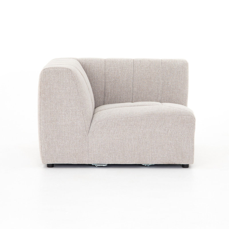 Chaise d'appoint rembourrée Bowry, Grès Napa