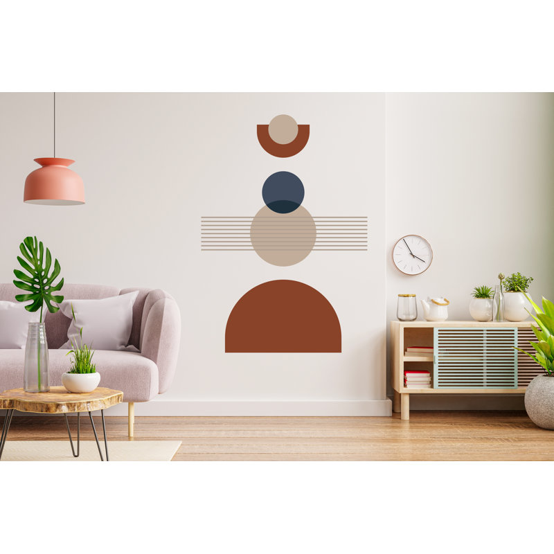 Mid Century Modern Wall Art Contemporary Boho Wall Decal, Hedboard Wall Decal, Arch Wall Decal, Arch Wall Decal Sticker, Abstract Art 123LU