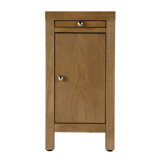 Nora 12 in. W Wood 1 Door End Table with Pull-Out Tray