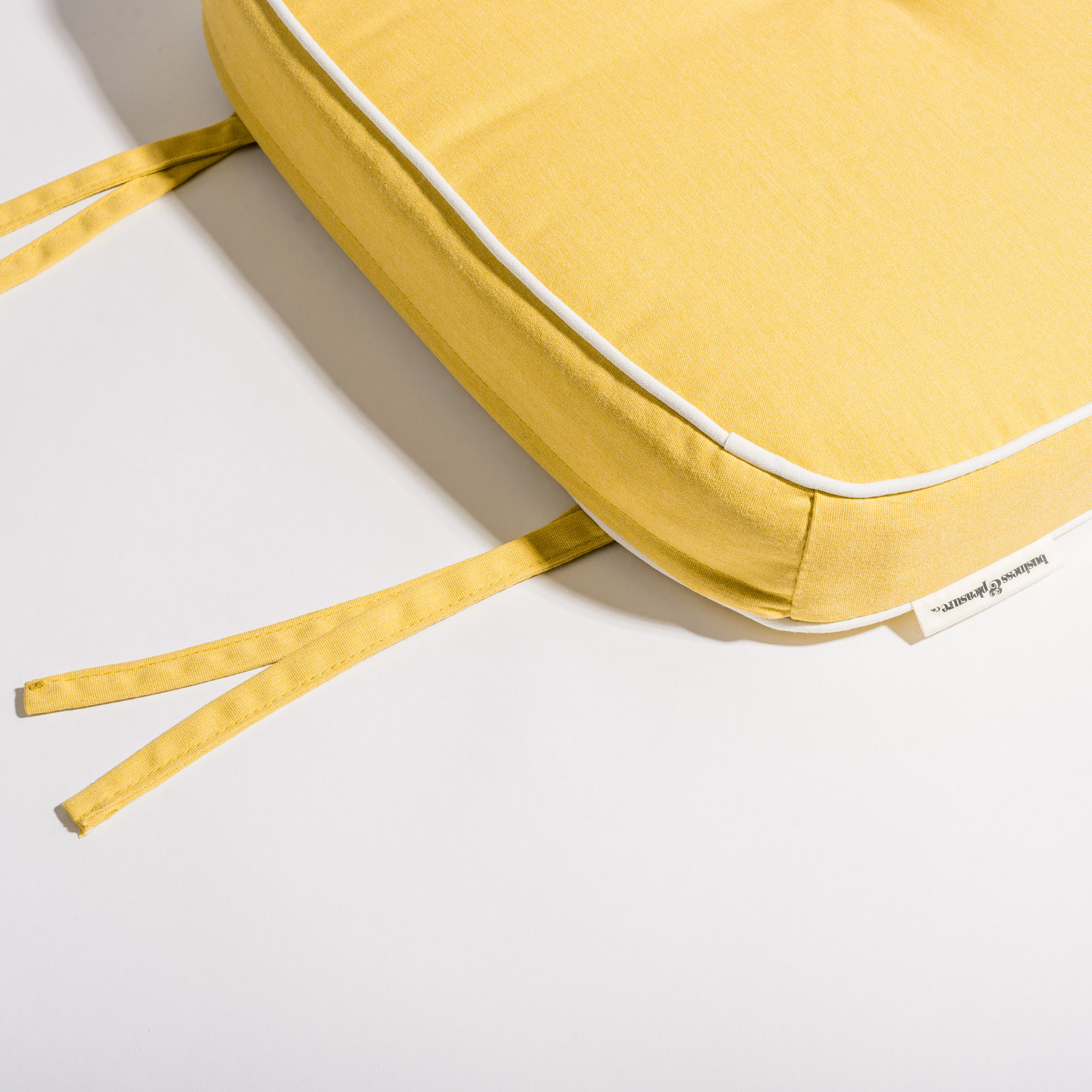 Rivie Outdoor Seat Cushion, Yellow