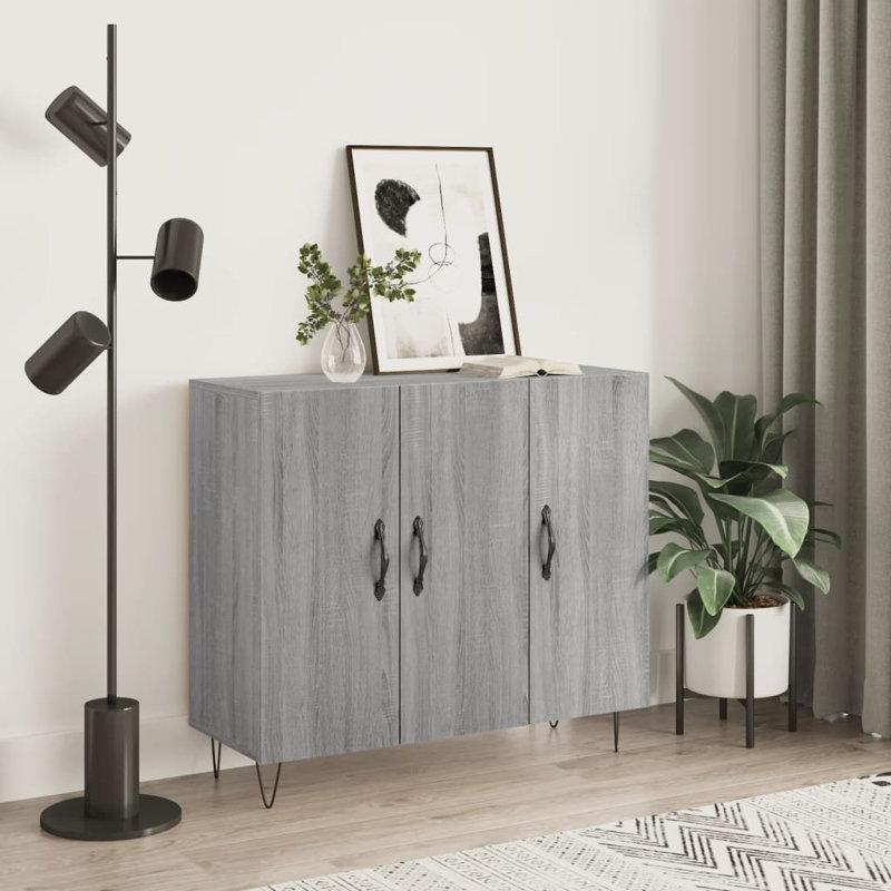 Kimballton Iron 3 - Door Rectangle Accent Cabinet, Grey Sonoma
