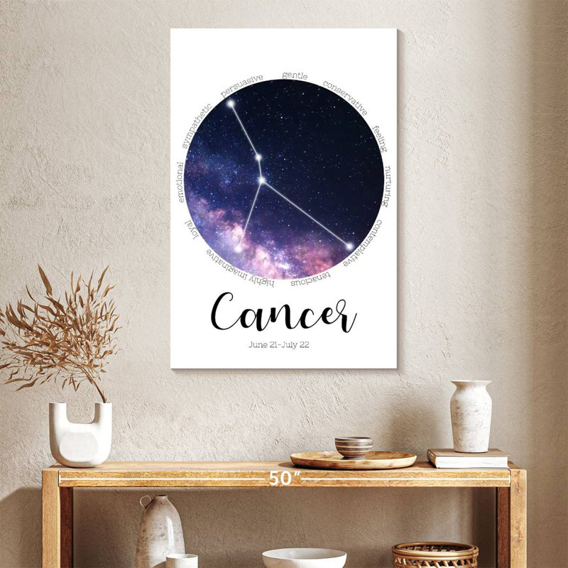 Adella Cancer Star Constellation, H 39 po x l 26 po