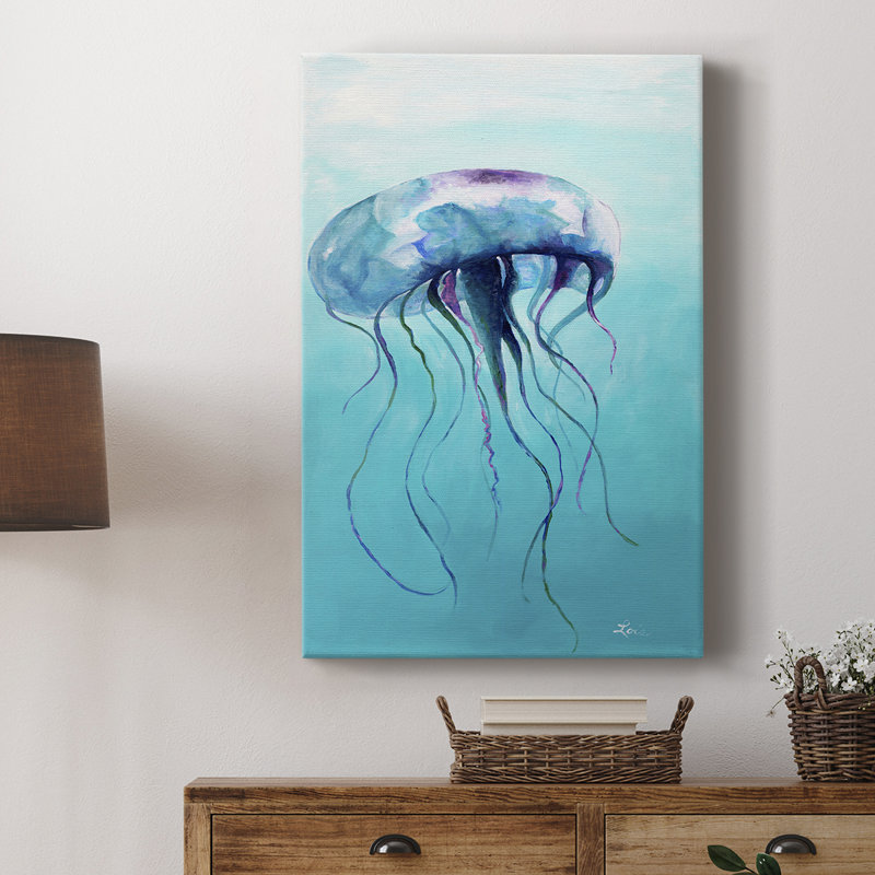 Méduse - Cavas enveloppés de galerie, H 12 po x l 8 po