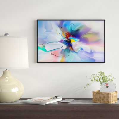 «Abstract Creative Blue Flower», reproduction sur toile