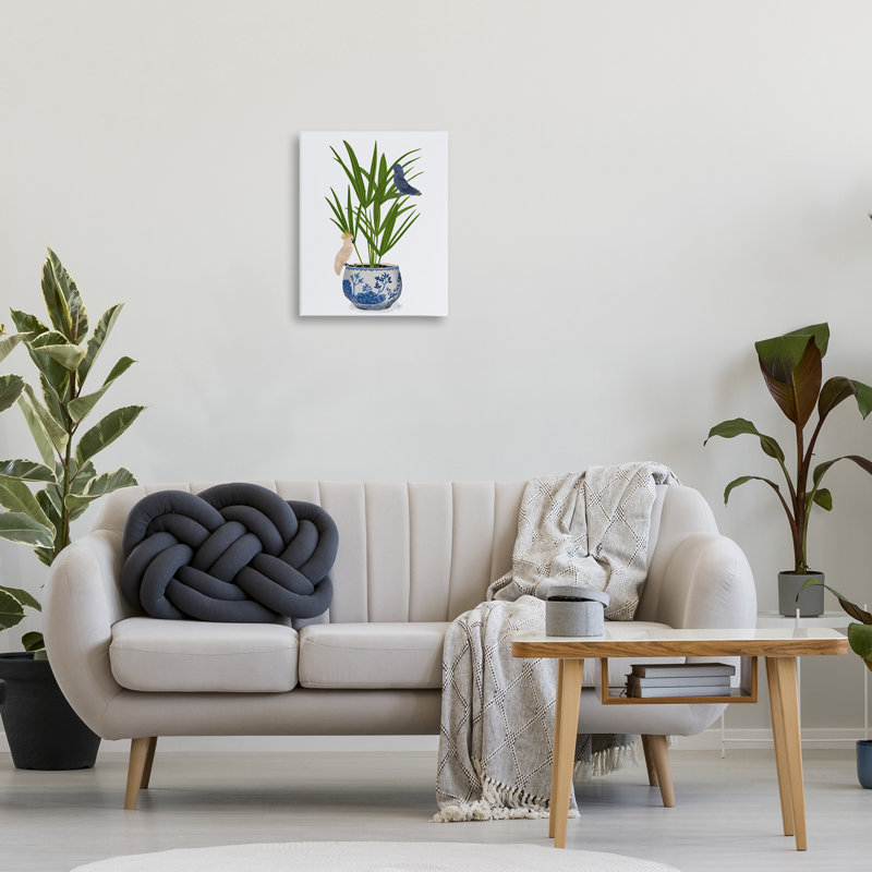 «Cockatiels on Planter» par Fab Funky, H 20 po x l 16 po