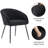 Set of 2 Modern Accent Chair , Comfy Sherpa Makeup Vanity Chair with Metal Legs-9353745-53750197-44794628