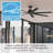 72" Downtown 7 - Blade ENERGY STAR Damp Rated Standard Ceiling Fan with Wall Control-75321939