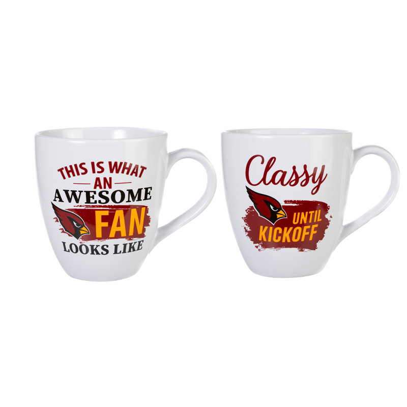 Ensemble de 2 tasses à café NFL, Cardinals de l'Arizona