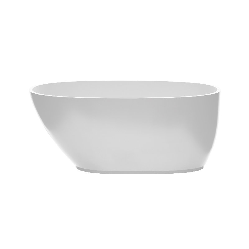 Boutique Lydia Soaker Tub, 21.5" H x 56" L x 32" W, Gloss White