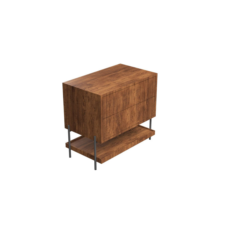 Clean 28.94'' W Nightstand, Imbuia