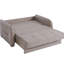 Convertible avec rangement, collection beige, microsuède, option de sièges confortables pour les petits espaces, rangement de poids du produit de 179,79 lb pour le canapé-lit, revêtement en microsuède, structure solide, convient aux pièces
