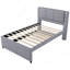 Lit plateforme double avec lit gigogne