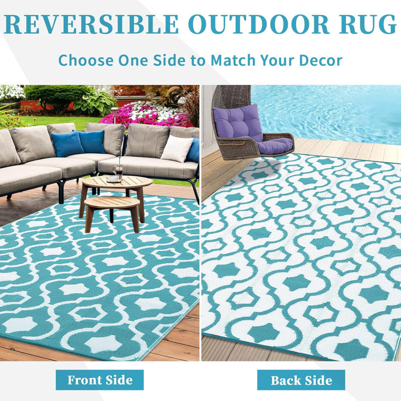 Tapis d'extérieur pour patio, Rectangulaire 8 pi x 10 pi