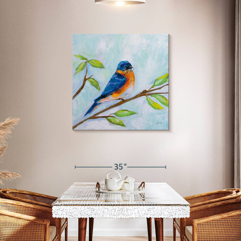 Brampt Bluebird On Branch