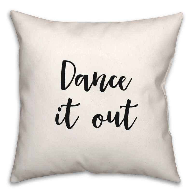 Coussin décoratif noir et blanc