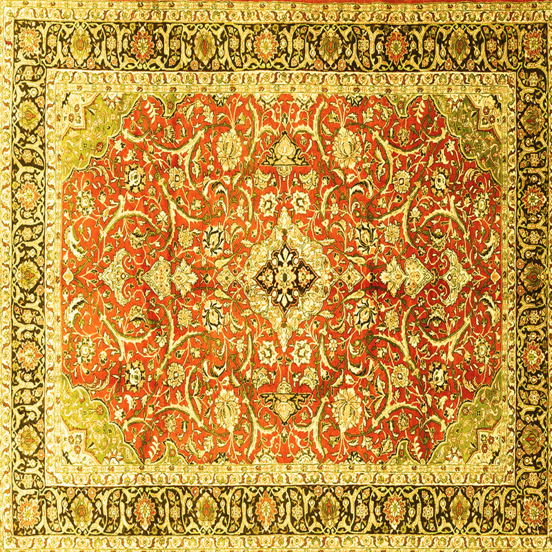 Anatasia Washable Oriental Indoor Rug, Square 7'