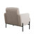 Nerene 35.3" Upholstered Soft Modern Round Arm Accent Chair in Velvet-1535351158