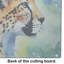 Cheetah Glass Cutting Board Large