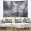 Tapisserie paysage ciel et pierres sous des nuages sombres-28488397