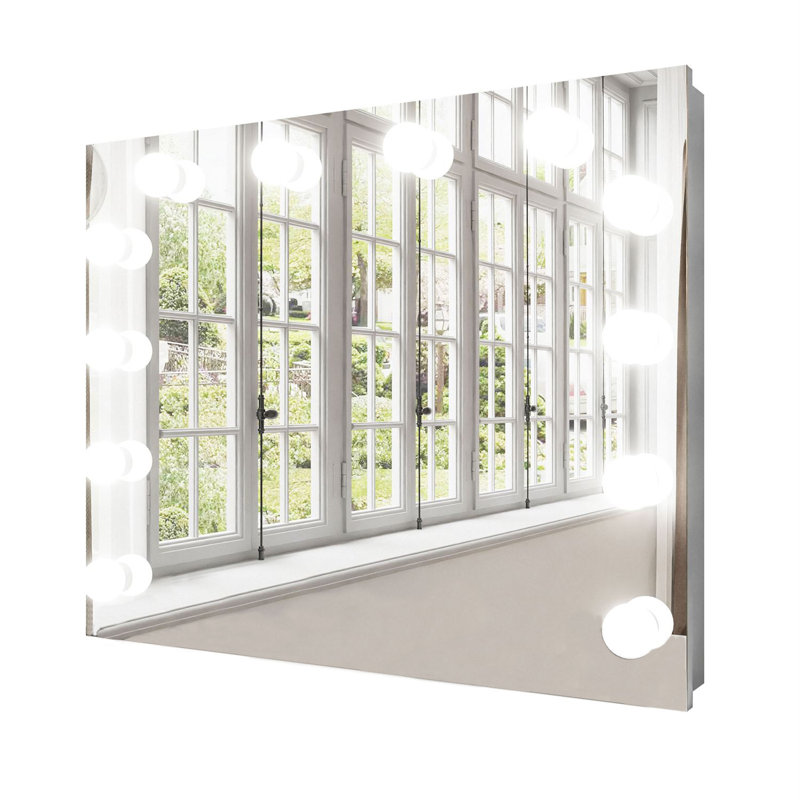 Mirror With Lighting Escado Elite Led, 65cm H x 80cm W x 12cm D
