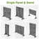 6.5 ft. H x 4 ft. W Privacy Screen Metal Fence Panel